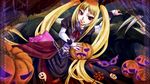  blazblue blonde_hair gii long_hair pumpkin rachel_alucard red_eyes solo twintails valkenhayn_r_hellsing wolf 