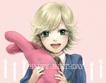  bad_id bad_pixiv_id barnaby_brooks_jr birthday blonde_hair child green_eyes kayoe_aya male_focus necktie solo stuffed_animal stuffed_bunny stuffed_toy tiger_&amp;_bunny younger 