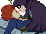  ? bed blue_eyes blush green_eyes kenny_mccormick kyle_broflovski mysterion open_mouth question_mark red_hair south_park yaoi 