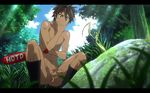  baseball_bat brown_eyes brown_hair come_at_me_bro erection grass highschool_of_the_dead komuro_takashi male male_focus nude nude_filter penis photoshop praying_mantis solo uncensored what 