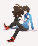  1boy 1girl boy couple female girl male pokemon pokemon_(game) pokemon_black_and_white pokemon_bw touko_(pokemon) touya_(pokemon) 