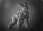  anus body_fluids butt dripping lagomorph latex mammal mot nude rabbit rubber shiny transformation what_has_science_done 