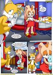  breasts canine cream_the_rabbit female fox lagomorph male mammal miles_prower millie_prower mobius_unleashed multiple_tails rabbit sega sonic_(series) 