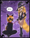  black_cat canine cat collar costume feline female halloween holidays kingofkof leash magic_user mammal maya miles skimike witch 