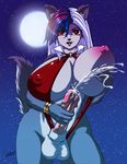  big_balls big_breasts big_penis breasts clothed clothing cum desingahv dickgirl halloween holidays huge_breasts intersex looking_at_viewer masturbation nipples penis purgy skimpy solo undead vampire 