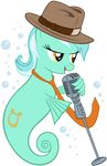  friendship_is_magic lyra_(mlp) lyra_heartstrings_(mlp) maximillianveers microphone my_little_pony seahorse singing tail tygerbug vector 