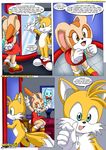  canine cloning_device comic cream_the_rabbit english_text fox hedgehog mammal miles_prower mobius_unleashed multiple_tails sega sonic_(series) text 