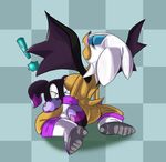  ambiguous_gender animal_ears anthro bat big_breasts blush breasts butt chao dark_chao duo eyes_closed female hair male mammal nipples nude rouge_the_bat sega sex smile sonic_(series) tail white_hair wings 