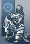  alien bodysuit breasts chubby enviro-suit female jaeh mass_effect quarian sci-fi skinsuit solo three-fingered 