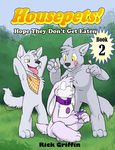  canine collar cub fork housepets! interspecies lagomorph mammal predator/prey_relations rabbit rick_griffin tongue vore webcomic wolf yellow_eyes young zach_(housepets!) 