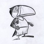 avian greyscale male monochrome primo_cabeza solo toucan 