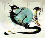  abstract_background ambiguous_gender ball claws dragon feral hakugin tail 