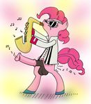  animal_genitalia balls buttons coat crossgender dickgirl equine eyewear female feral friendship_is_magic hooves horse horsecock intersex jazz male mammal music musical_instrument my_little_pony notes penis pinkie_pie_(mlp) pony saxophone solo sunglasses tail unknown_artist 