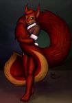  cute female fluffy hug looking_at_viewer mammal nadia rodent solo squirrel standing tail tail_hug 