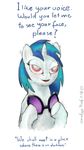  1984 blind crossover date equine female friendship_is_magic horn horse mammal my_little_pony pony red_eyes smudge_proof solo soul_devouring_eyes unicorn vinyl_scratch_(mlp) 