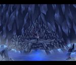  cave cerulean_cave glowing glowing_eyes legendary_pok&#233;mon mewtwo nintendo pok&#233;mon psychic solo unknown_artist video_games water 