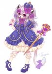  &hearts; anthro cat crown cute dress feline female hindpaw jewelry looking_at_viewer mammal pawpads paws pinup plain_background polearm pose purple_eyes ribbons shoes simple_background socks solo staff standing suan-cat white_background young 
