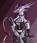  blood breasts dragon fatchaos female hair horn intimidating leather scalie solo spikes whip-o-chainsaw 