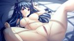  bed breasts censored game_cg izuna_zanshinken nipples nude pussy 