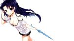  blue_hair cleavage denpa_onna_to_seishun_otoko long_hair touwa_meme vector white 