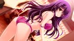  blush bra game_cg long_hair master&times;re:master panties purple_hair underwear 