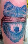  blue blue_fur canine feral fur human mammal photo real skin tattoo unknown_artist wolf 