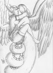  angel black_and_white cum elf eyes_closed greyscale grymmbadger herm intersex iona_itova kissing lamia latex mates monochrome multi_cock naga penis rubber serpente_itova sketch sweat tail tail_sex unknown_artist vaginal wings 