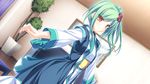  enomoto_yoshika game_cg green_hair japanese_clothes maikaze_no_melt tenmaso whirlpool 