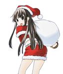  akiyama_mio k-on! multiple_girls qplus santa_costume simple_background tainaka_ritsu white_background 