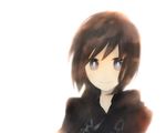  black_coat_(kingdom_hearts) black_hair blue_eyes cloak kingdom_hearts kingdom_hearts_358/2_days short_hair solo takaokakino xion_(kingdom_hearts) 