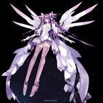  character_name kaname_madoka mahou_shoujo_madoka_magica mecha mechanization no_humans pump_(pumpqmuq) solo spoilers thighhighs ultimate_madoka wings 