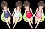  absurdres alternate_color_school_swimsuit highres school_swimsuit swimsuit to_love-ru vector_trace white_school_swimsuit white_swimsuit yuuki_mikan 