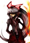  am24 bad_id bad_pixiv_id fire fujiwara_no_mokou highres popped_collar solo sunglasses touhou 