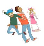  2boys arnold_shortman blonde_hair blue_eyes gerald_johannsen helga_g_pataki hey_arnold! multiple_boys nickelodeon 