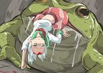  amasaki_nana animal blood cracklecradle frog iken injury oversized_animal upside-down vore 