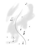  comic eighth_note greyscale kimu_(risatoko) monochrome musical_note no_humans quarter_note rurouni_kenshin 