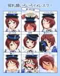  ? afterglow blush brown_hair chart covering_face expressions happy hat heterochromia ichikawa_masahiro mushroom_cloud nude one_eye_closed rozen_maiden short_hair souseiseki translated 