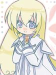  1girl blonde_hair colette_brunel collet_brunel female long_hair oekaki pale_color solo tales_of_(series) tales_of_symphonia white_background wings 