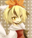  blonde_hair lowres short_hair solo toramaru_shou touhou uru_uzuki yellow_eyes 