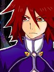  1boy brown_hair kratos_aurion male male_focus oekaki red_eyes short_hair solo tales_of_(series) tales_of_symphonia 