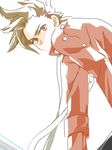  1boy brown_eyes brown_hair buttons lloyd_irving male male_focus oekaki short_hair simple_background solo tales_of_(series) tales_of_symphonia white_background 