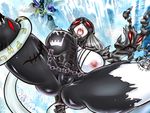  big_breasts blush breasts clothing digimon digimon_adventure fangs female fight glamour_works holyangemon huge_breasts ladydevimon nipples open_mouth red_eyes rubber teeth tentacle tight_clothing tongue torn_clothes torn_clothing white_skin yami_gatsu 