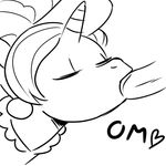  &hearts; animal_ears disembodied_penis ear_piercing earring equine eyes_closed fellatio female friendship_is_magic horn horse male mammal megasweet monochrome my_little_pony oral oral_sex pearl_(mlp) penis piercing pony rarity&#039;s_mother_(mlp) sex straight unicorn 