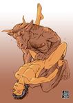  anal anal_penetration bovine bull cattle gay human interspecies male mammal minotaur muscles penetration sex unknown_artist 