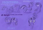  animal_ears crescent_(mlp) cresent_(mlp) cum cum_on_face cutie_mark dialog dialogue dildo english_text equine female feral friendship_is_magic horn horse male mammal my_little_pony orgasm pony purple_background sex_toy star_sparkle_(mlp) tail text twilight_sparkle_(mlp) twilight_velvet_(mlp) unicorn unknown_artist 