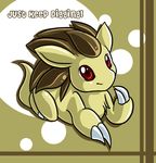 &hearts; ambiguous_gender beige_(color) brown brown_hair claws cute hair jiayi lying nintendo on_front pok&#233;mon pok&eacute;mon red_eyes sandslash simple_background solo tail video_games yellow_theme 