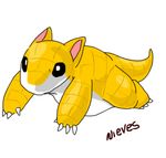  ambiguous_gender animated black_eyes claws countershading cute dark_clefita loop nintendo plain_background pok&#233;mon pok&eacute;mon running sandshrew solo tail video_games white white_background white_body yellow yellow_body 