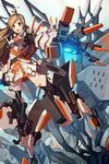  danny_choo futuristic_armor suenaga_mirai tagme twin_braids 