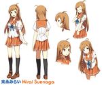  danny_choo hair_clip happy long_hair mirai_millenium school_uniform smile suenaga_mirai twin_braids 