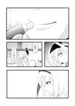  applying_makeup comic figure greyscale hairband highres inkwell konpaku_youmu lipstick lipstick_tube makeup mirror monochrome multiple_girls reflection reisen_udongein_inaba short_hair touhou translated yoekosukii 